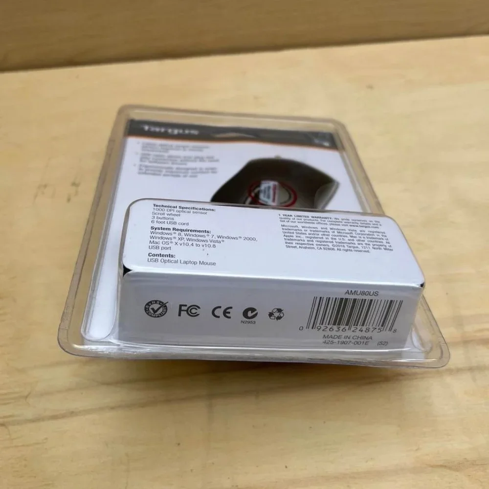 NEW Targus USB Optical Laptop Mouse